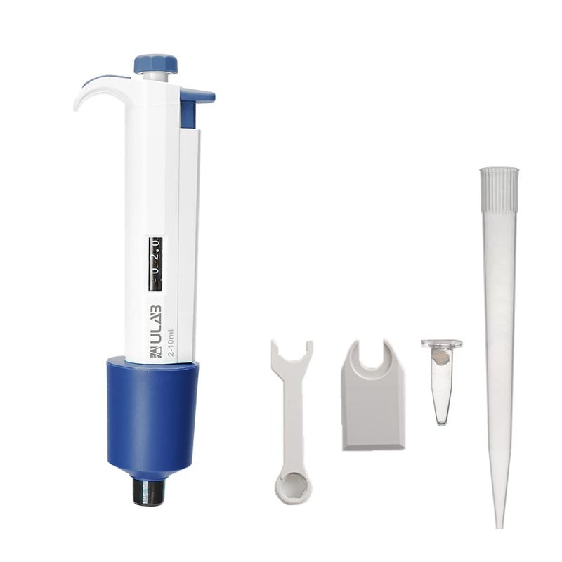 ULAB Single Channel Pipettor, Adjustable Volume Micro Pipettes, Vol.Range.2-10ml, ULH1023 - Image 3