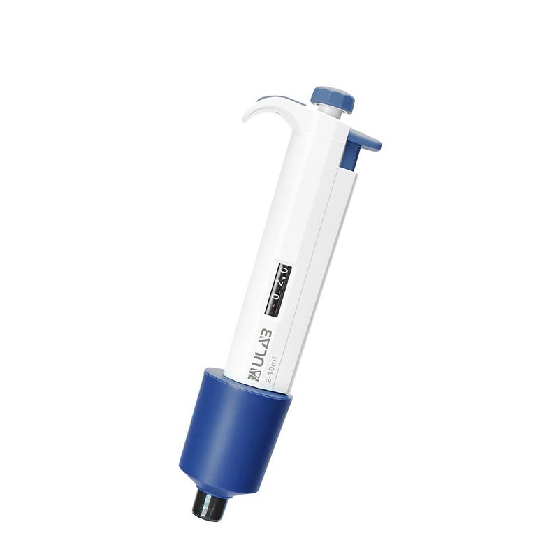 ULAB Single Channel Pipettor, Adjustable Volume Micro Pipettes, Vol.Range.2-10ml, ULH1023 - Image 1