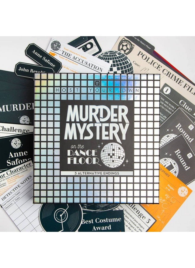 Talking Tables alking Tables Reusable Murder Mystery on The Dancefloor Kit Host Your Own Games Night Nightclub Disco 1970s Themed Dinner Party 3 Alternative Endings Fancy Dress Up Fun After Dinner Parties  - Image 2