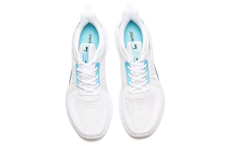 361 Degrees QU!K Light Breathable Running Shoes 'White Blue' - Image 3