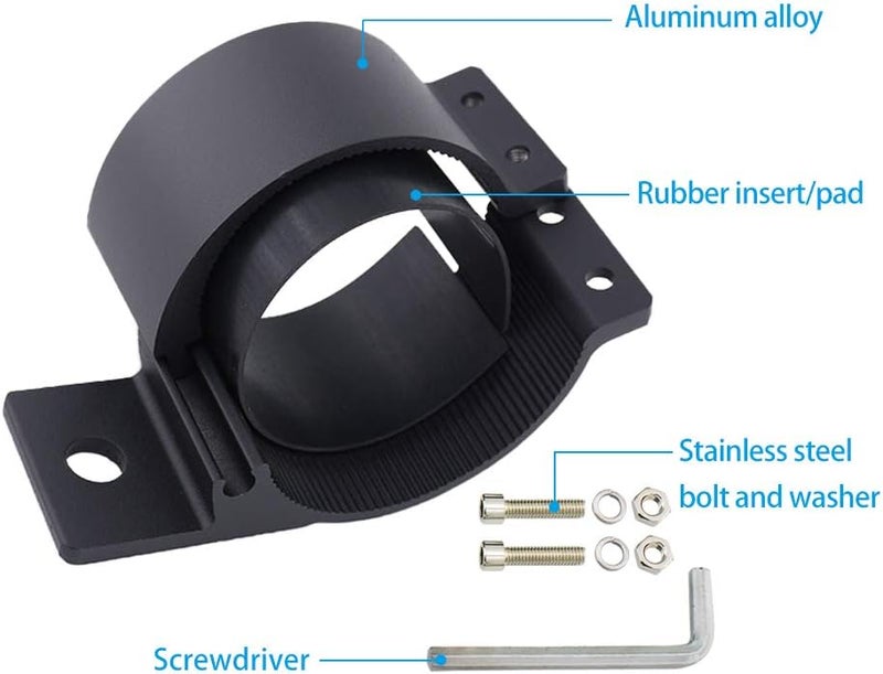STDYSUN Universal 3 Inch Tube Clamp Mounting Bracket for Bull Bar Roof Rack Roll Cage - Adjustable 74-77mm (2.91-3.03inch) Kit for LED Square/Round Offroad Lights & Light Bars - Image 3