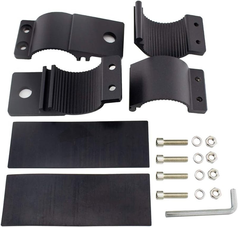 STDYSUN Universal 3 Inch Tube Clamp Mounting Bracket for Bull Bar Roof Rack Roll Cage - Adjustable 74-77mm (2.91-3.03inch) Kit for LED Square/Round Offroad Lights & Light Bars - Image 4