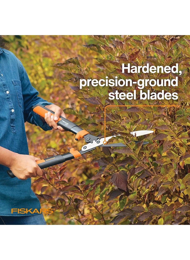 Fiskars - Fiskars 23Inch Hedge Shears Bush Trimmer with PowerGear2 Technology that Multiplies Power for Less Effort SoftGrip Handles with ShockAbsorbing Bumpers - Image 1