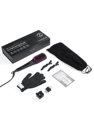 Ionic Brush | Healthy and fast daily straightening | Temperature 170–450°F | Auto shut off after 60 minutes | Anti-tangle nano comb | Dual ion generator | PTC hair protection technology - pzsku/ZA154FF73A013251FADA6Z/45/1748777389/9256c2ec-ba80-41b6-bf79-f79f3b29b29f