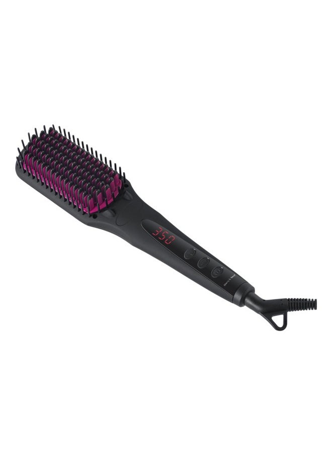 Cherry & Berry - Ionic Brush | Healthy and fast daily straightening | Temperature 170–450°F | Auto shut off after 60 minutes | Anti-tangle nano comb | Dual ion generator | PTC hair protection technology - Image 1