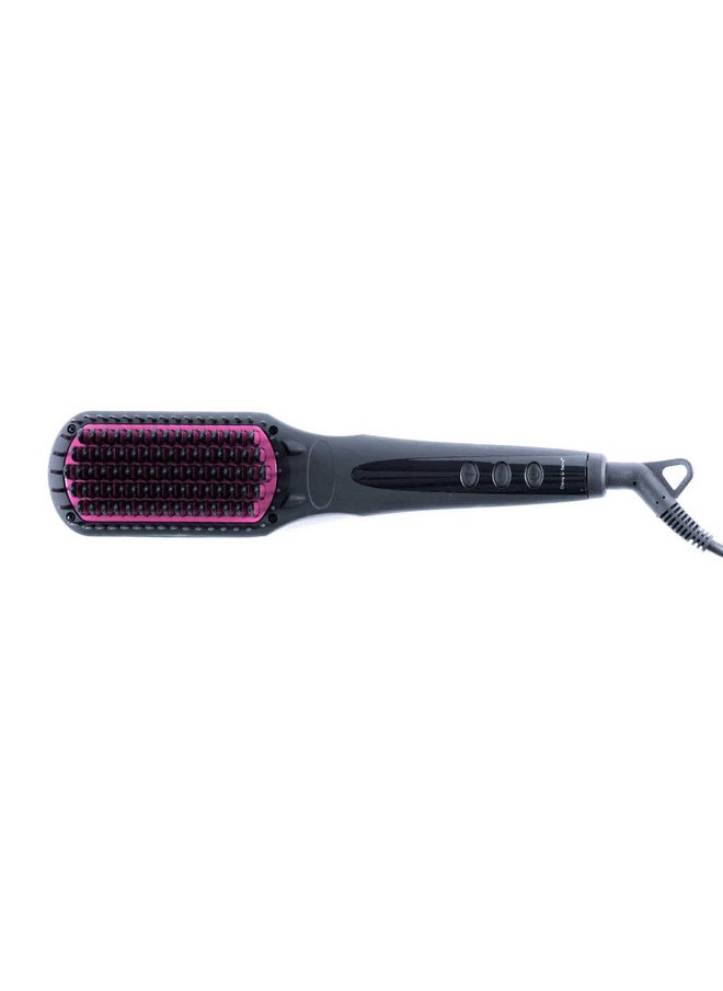 Cherry & Berry - Ionic Brush | Healthy and fast daily straightening | Temperature 170–450°F | Auto shut off after 60 minutes | Anti-tangle nano comb | Dual ion generator | PTC hair protection technology - Image 1