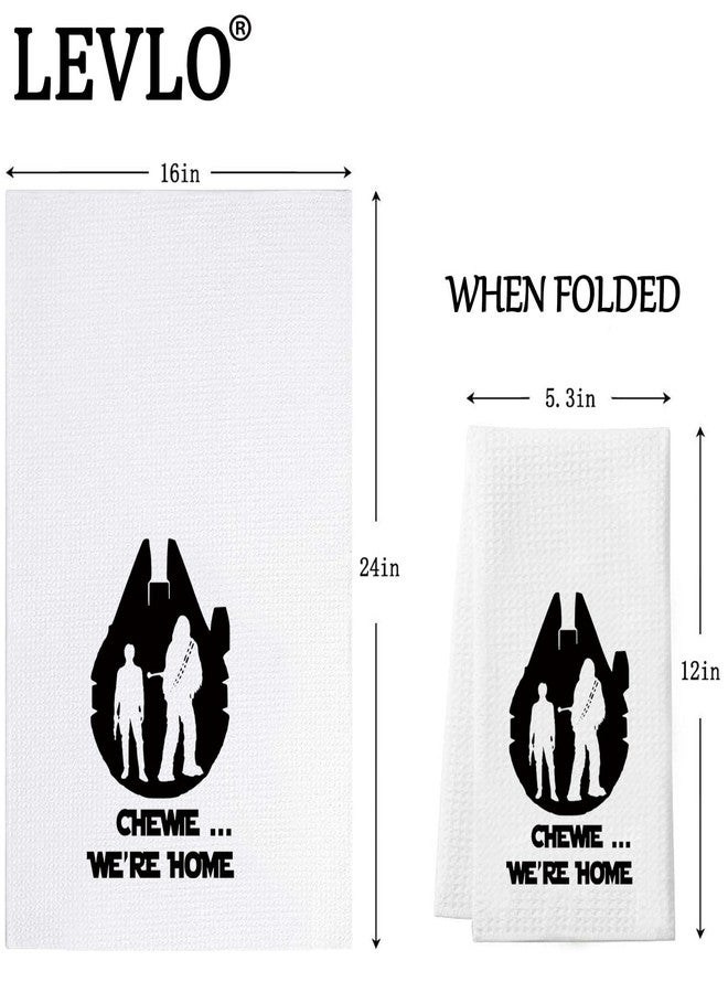 LEVLO Han Kitchen Towel Kylo Ren Fans Gift Chewie We're Home Han Tea Towel Housewarming Gift (Chewie Towel) - Image 2