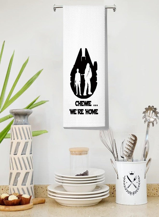 LEVLO Han Kitchen Towel Kylo Ren Fans Gift Chewie We're Home Han Tea Towel Housewarming Gift (Chewie Towel) - Image 5