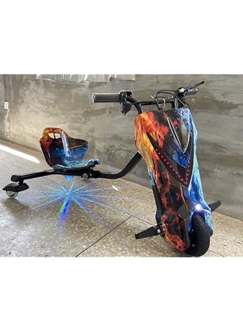 Winner Sky 3-Wheel 36V Electric Drifting Scooter with 360° Rotation & LED Lights – Blue Flames3-Wheel 36V Electric Drifting Scooter with 360° Rotation & LED Lights – Flames colour - Image 3