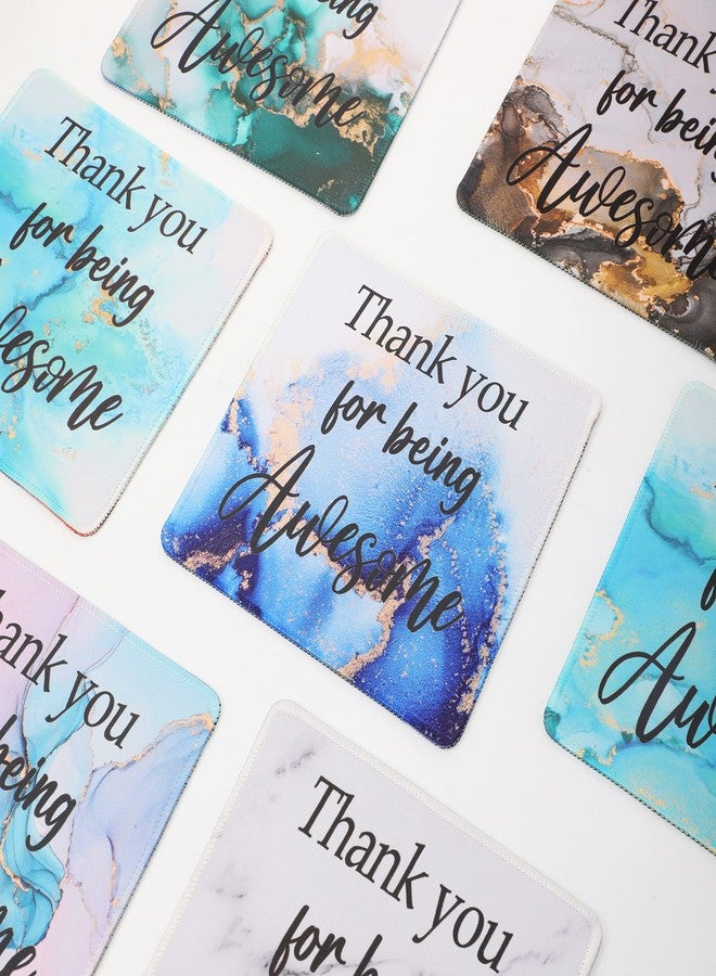 Datanly 12 Pcs Employee Appreciation Gift Bulk Mouse Pad Thank You for Being Awesome Gifts Non Slip Laptop Computer Marble Mouse Pad Thank You Gifts for Coworkers Employee Office Supplies - Image 5