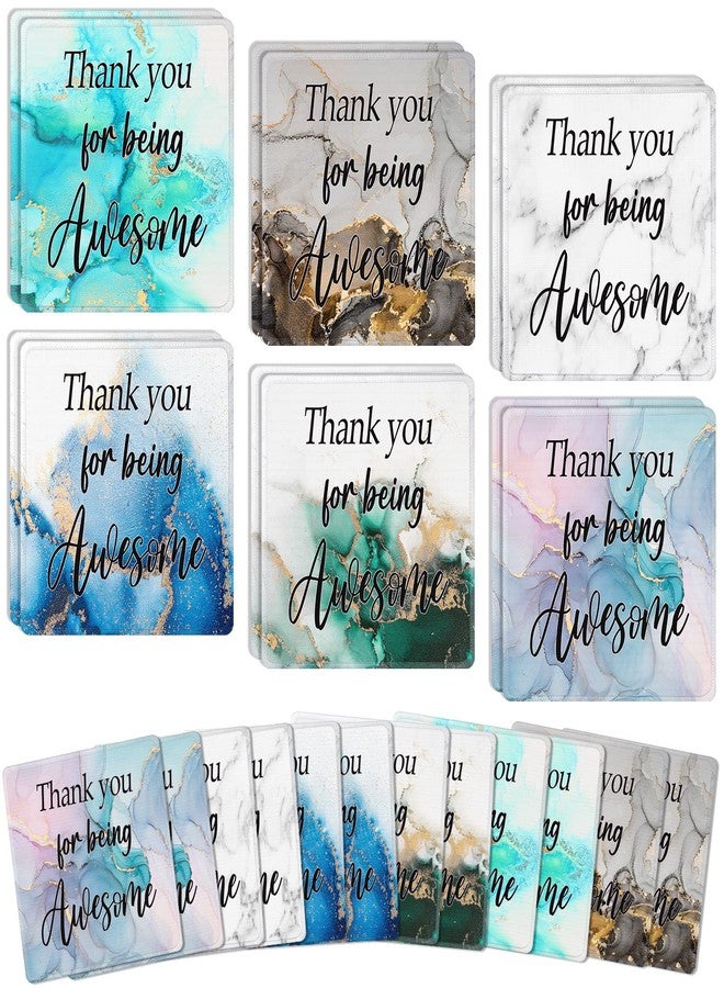 Datanly 12 Pcs Employee Appreciation Gift Bulk Mouse Pad Thank You for Being Awesome Gifts Non Slip Laptop Computer Marble Mouse Pad Thank You Gifts for Coworkers Employee Office Supplies - Image 1