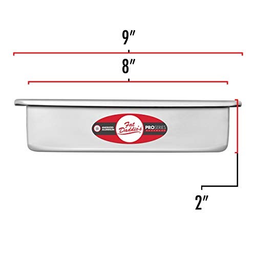 Fat Daddio's PSQ-882 Anodized Aluminum Square Cake Pan, 8 x 2 Inch - Image 2