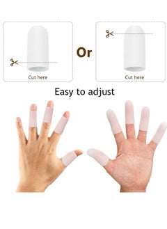 Y&D Gel Finger Cots Protector Support (30 PCS) Sleeves Silicone Covers Compress for Arthritis Great Protect Trigger Fingertips Cracking  - Image 3