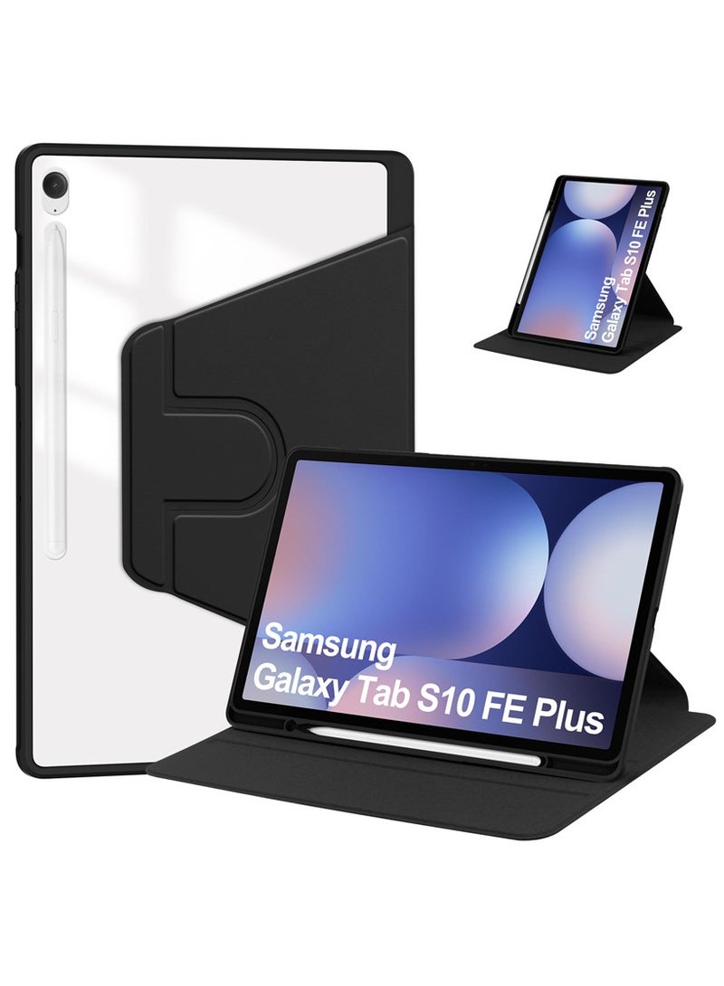 Tablet Case for Samsung Galaxy Tab S10 FE Plus 13.1 inch,360° Rotating Kickstand Protective Cover with Pen Slot - Image 1