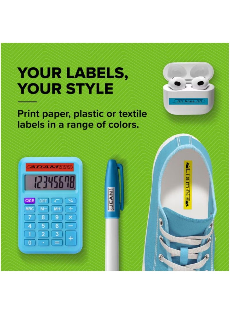 Dymo DYMO LetraTag 200B Label Maker with Bluetooth, Compact Label Printer, Connects to iOS and Android via Wireless Bluetooth Technology, Includes 1 x White Paper Label Tape  - Image 3