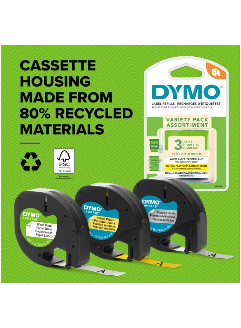 Dymo DYMO LetraTag 200B Label Maker with Bluetooth, Compact Label Printer, Connects to iOS and Android via Wireless Bluetooth Technology, Includes 1 x White Paper Label Tape  - Image 5
