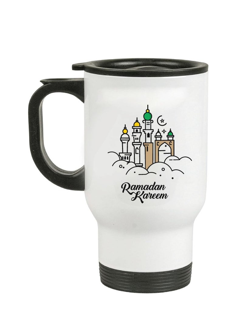 PRINTSHOP4ME Ramadan Stainless Steel Travel Mug - Gift for Ramadan - Friends - Colleagues - Ramadan Coffee Mug for Hot or Cold Beverages  - Image 1