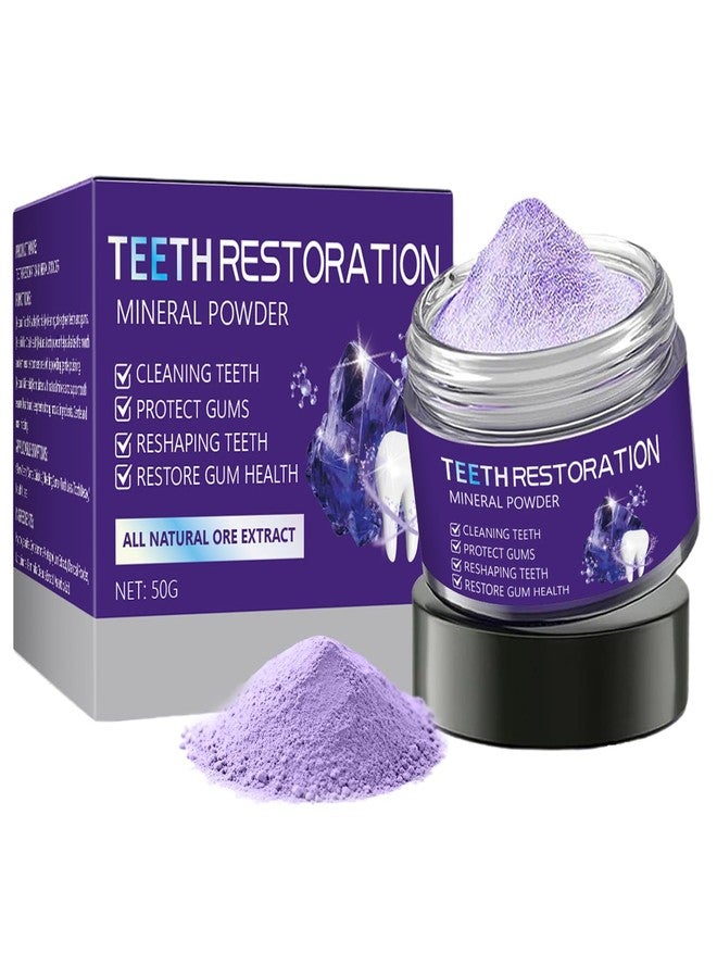 Tpyag Teeth Restoration Mineral Powder - Restoration Mineral Tooth Powder Toothpaste, in Strengthening Teeth and Gums, Protect Gums and Freshen Breath, for Coffee, Tea and Tobacco Stains-50g - Image 1