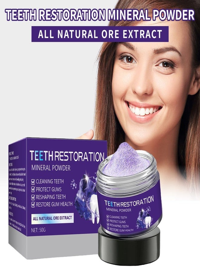 Tpyag Teeth Restoration Mineral Powder - Restoration Mineral Tooth Powder Toothpaste, in Strengthening Teeth and Gums, Protect Gums and Freshen Breath, for Coffee, Tea and Tobacco Stains-50g - Image 2