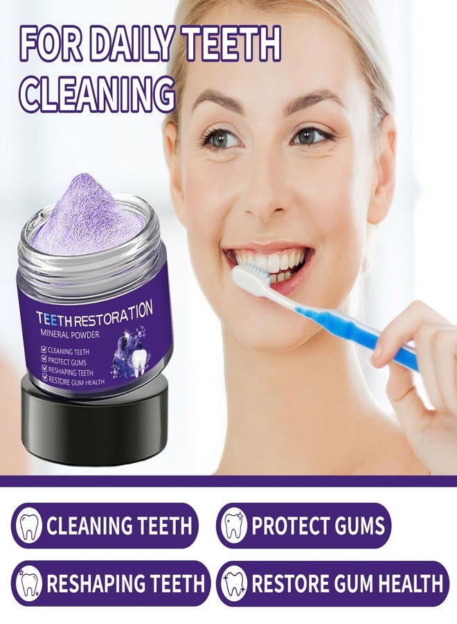Tpyag Teeth Restoration Mineral Powder - Restoration Mineral Tooth Powder Toothpaste, in Strengthening Teeth and Gums, Protect Gums and Freshen Breath, for Coffee, Tea and Tobacco Stains-50g - Image 3