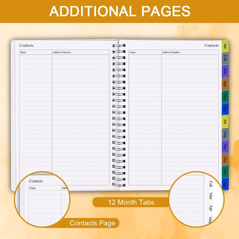 Getvow 2026 Weekly & Monthly Planner - January 2026 to December 2026, 2026 Planner & Organizer Notebook to Track Goals, Medium 6.5" x 8.5", Leaf - Image 5