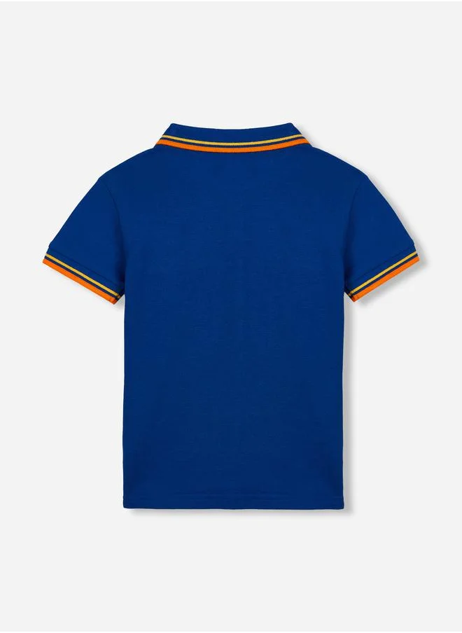 victor and jane Embroidered Logo Detail Polo T-Shirt by Styli