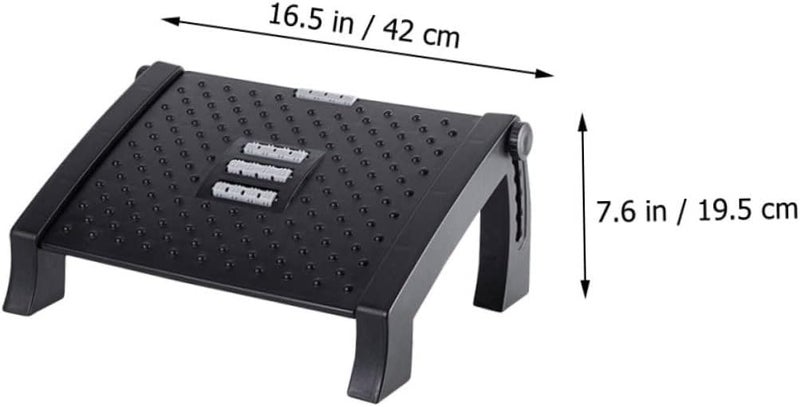 Adjustable Pedicure Foot Stool Massage Footrest for Home Salon Use Ergonomic Design for Comfort and Support Under Desk - Image 2
