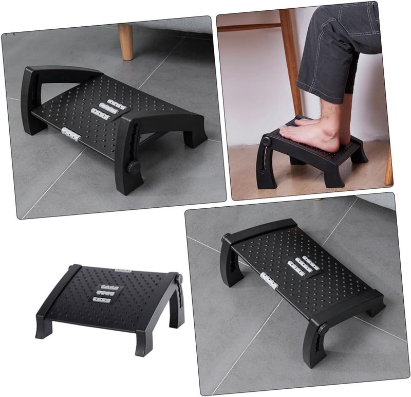 Adjustable Pedicure Foot Stool Massage Footrest for Home Salon Use Ergonomic Design for Comfort and Support Under Desk - Image 4