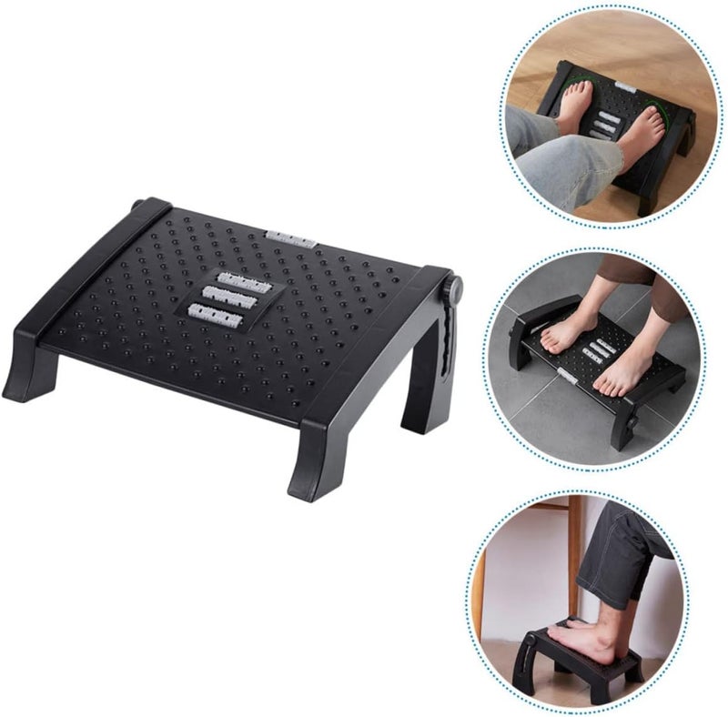 Adjustable Pedicure Foot Stool Massage Footrest for Home Salon Use Ergonomic Design for Comfort and Support Under Desk - Image 5
