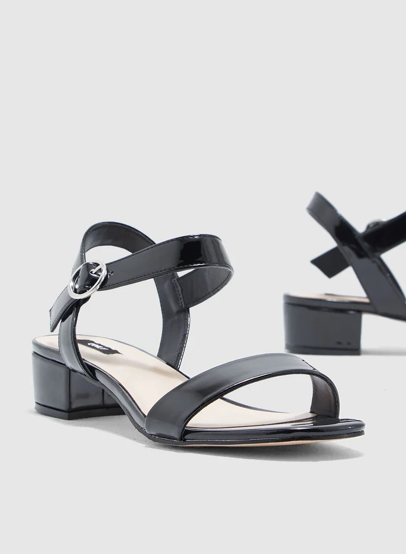 ONLY Apple Midi Heeled Patent Sandal