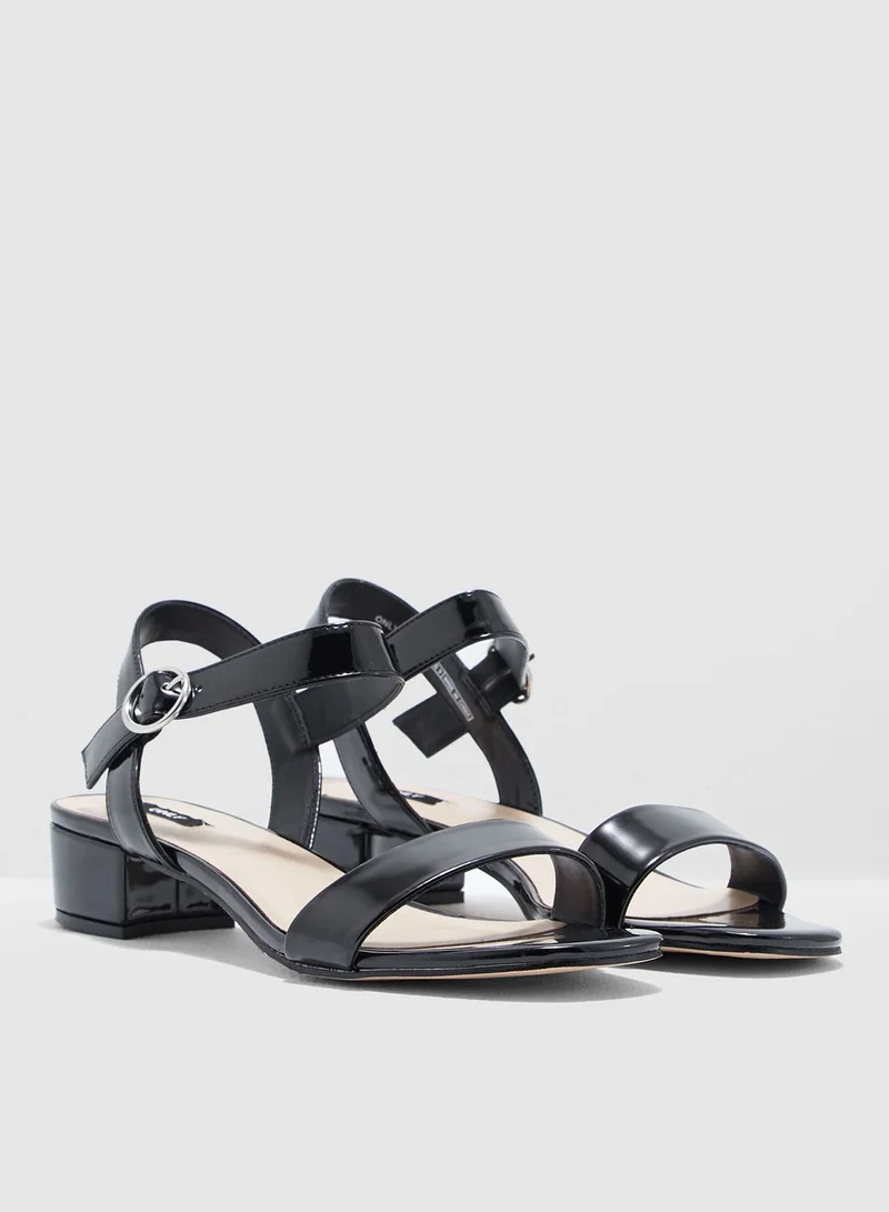 ONLY Apple Midi Heeled Patent Sandal