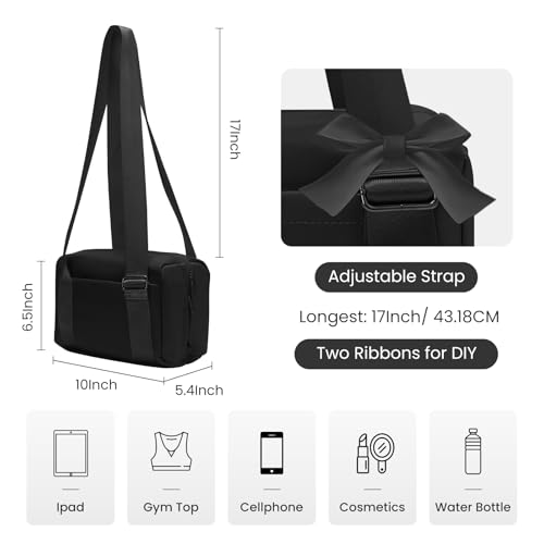 MEXS Mini Gym Bag for Women Small Gym Tote Bag Waterproof Sports Duffel Bags Dance Yoga Workout Bag 2025 Black - Image 3