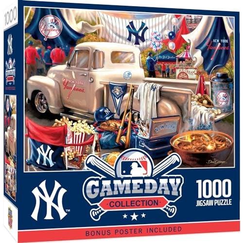 MasterPieces 1000 Piece Jigsaw Puzzle for Adults MLB New York Yankees Gameday 1925x2675 - Image 1