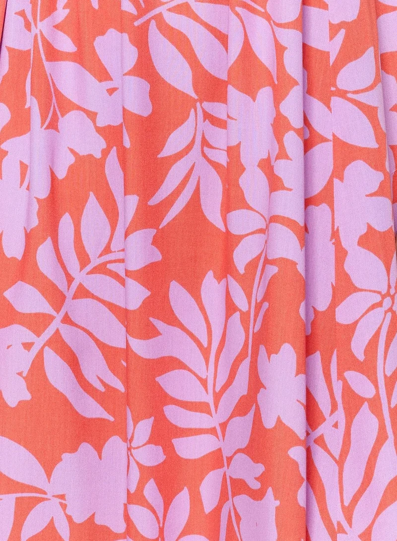 trendyol Floral Print Beach Dress