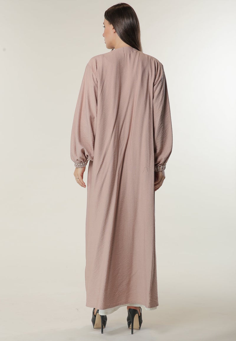 Moistreet Embellished Elasticated Sleeves Abaya - Image 3