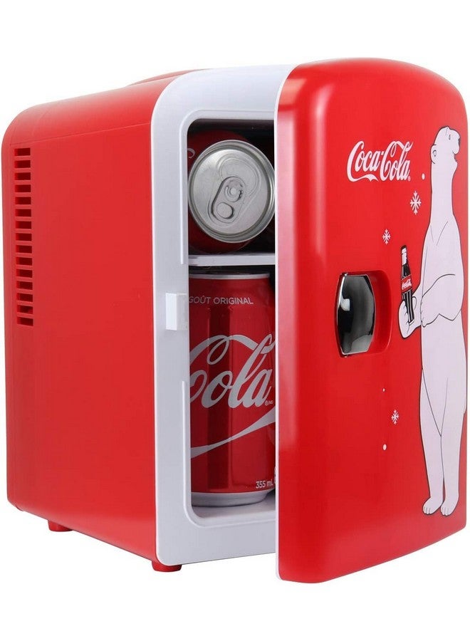 Coca-Cola Coca-Cola 12V Portable 4L Cooler/Warmer, AC/DC Powered, Power Cords Included, Compact Travel Speaker and Personal Mini-Fridge, Unique Gift for Music-Lovers  - Image 1