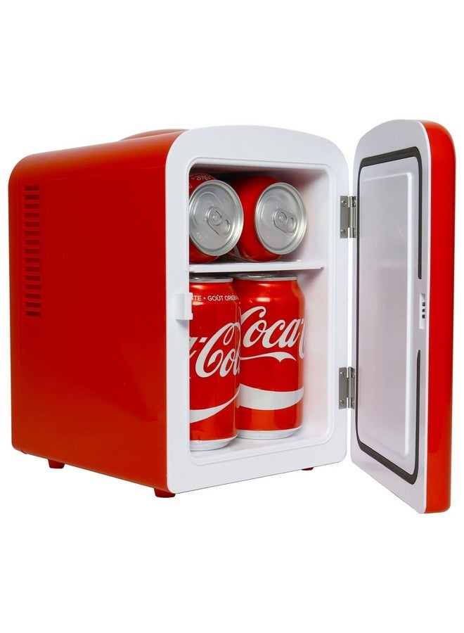 Coca-Cola Coca-Cola 12V Portable 4L Cooler/Warmer, AC/DC Powered, Power Cords Included, Compact Travel Speaker and Personal Mini-Fridge, Unique Gift for Music-Lovers  - Image 2