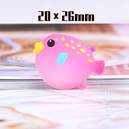 Halloluck 50 Pcs Ocean Animals Slime Charms Easter DIY Craft Making Resin Jewery Making Kit, Resin Flatback Slime Beads Making Supplies for DIY Scrapbooking Crafts Cell Phone Case Making - Image 5