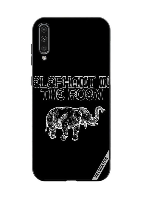 Protective Case Cover For Samsung Galaxy A50/A50s Elephant In The Room Design Multicolour