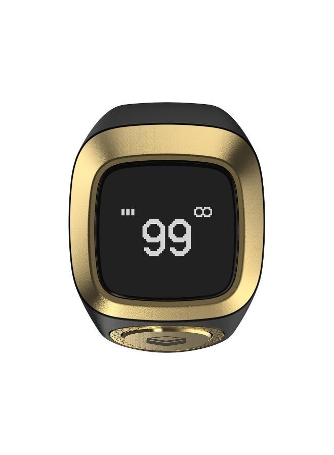iQibla Smart Zikr Ring, Tasbih Counter with OLED Display, App Operated, 20MM, Black Grey - Image 2