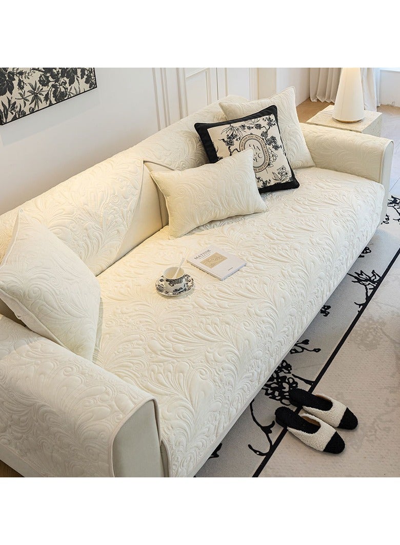 KUYING New Anti Slip Short Plush Sofa Cushion 90-180cm