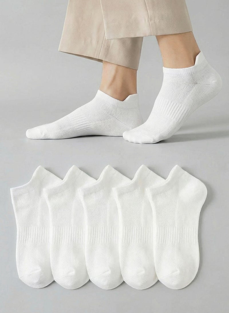 trendyol White 5 Pack Cotton Knitted Sports Yoga Socks Twoaw20Co0011 - Image 2