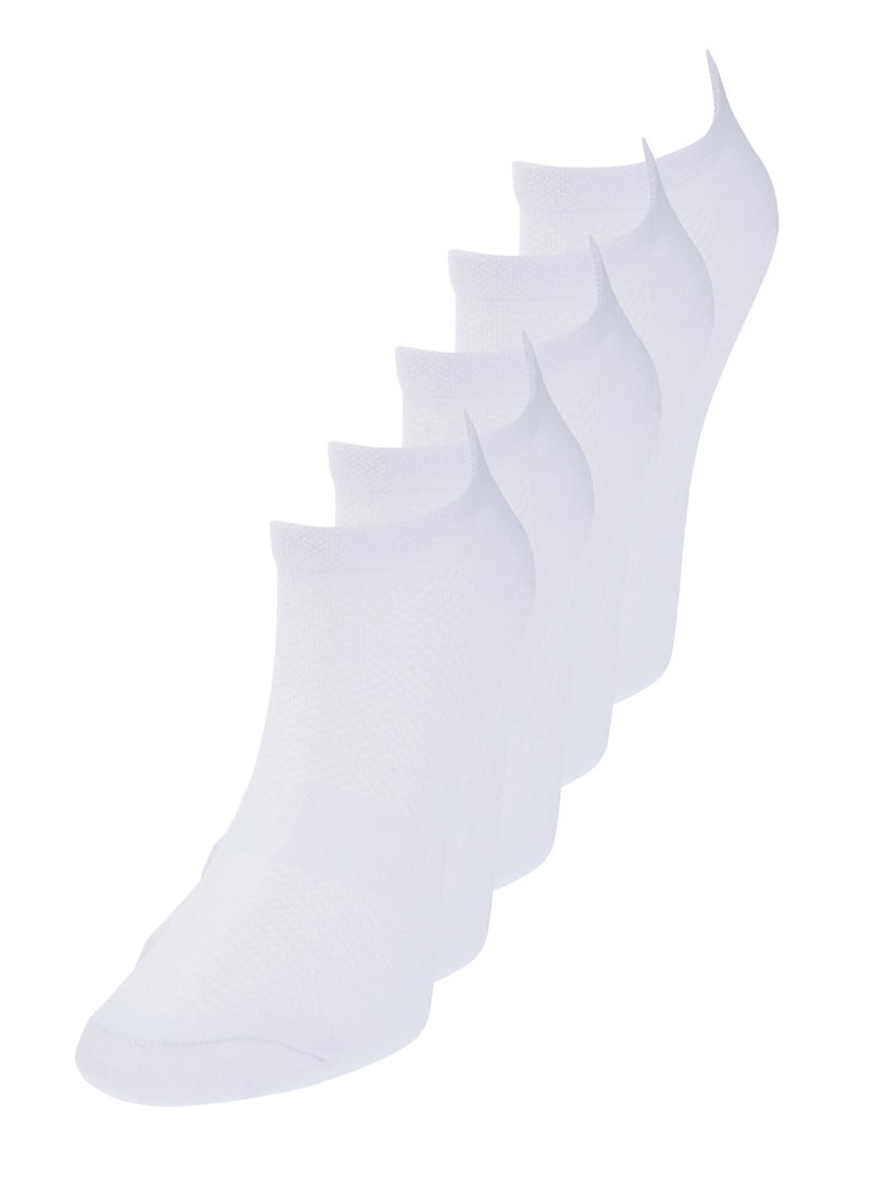 trendyol White 5 Pack Cotton Knitted Sports Yoga Socks Twoaw20Co0011 - Image 3