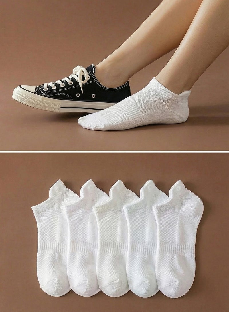 trendyol White 5 Pack Cotton Knitted Sports Yoga Socks Twoaw20Co0011 - Image 1