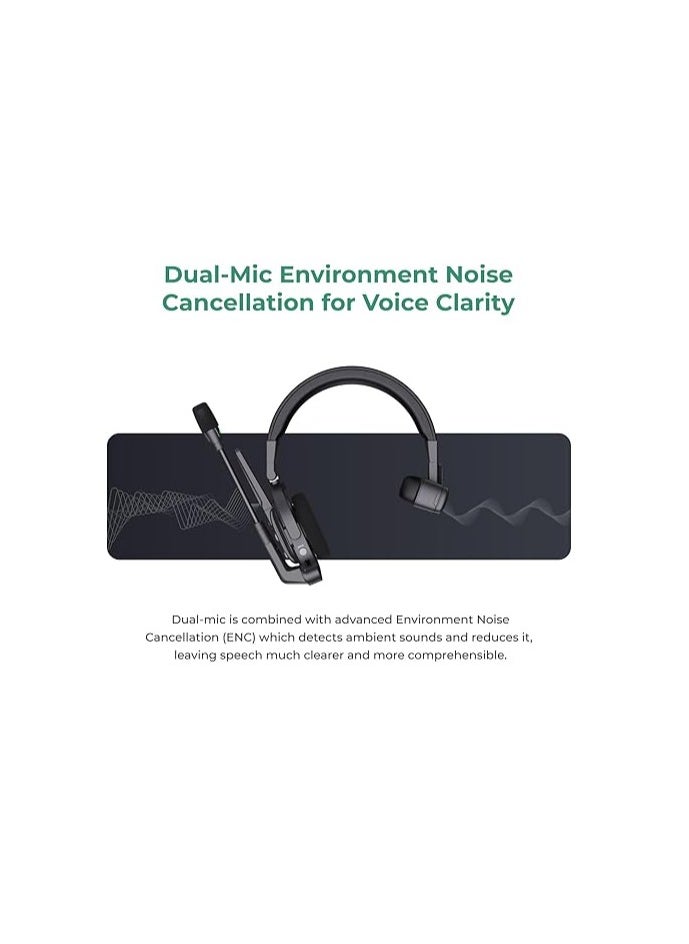 Accsoon - Accsoon Como MIC02-1H6R Wireless Headset Intercom System 7-Person Full Duplex 1312ft Team Communication Group Talk, Links up to 9-Person, 10+Hour Battery Life - Image 1