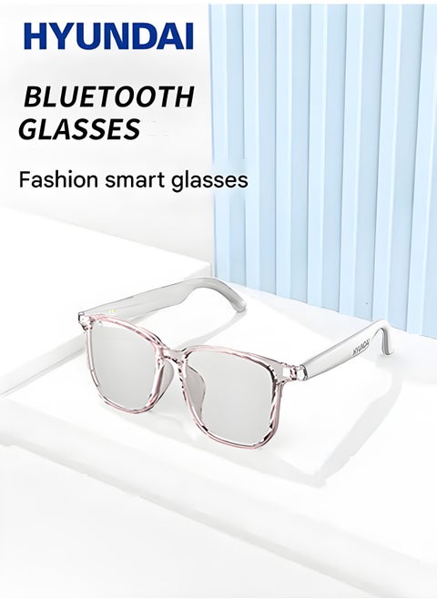 Smart Glasses with AI, Polarized Sunglasses with Bluetooth Speaker, Athletic, Outdoor, Sports UV Protection and Voice Control, Smart AI translation Glasses and Headphones, Translation in 144 languages, AI Chat, Music, Assistant via Bluetooth 5.4 - White