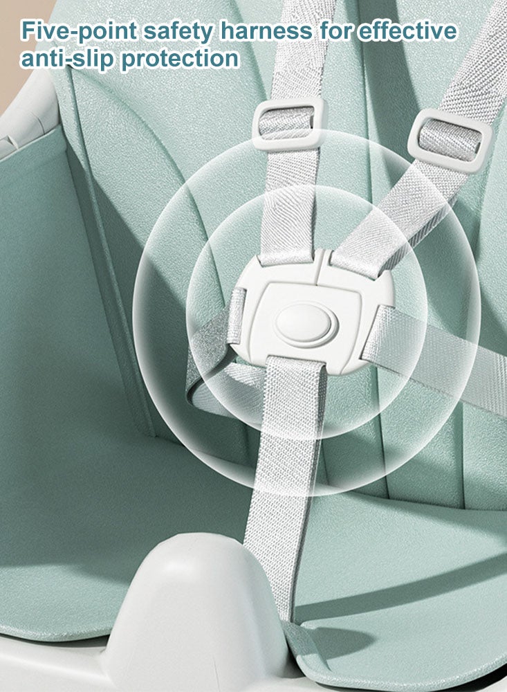 بيرفيي كرسي طعام للأطفال بظهر قابل للتعديل وطاولة تغذية مزدوجة قابلة للفصل كرسي تغذية قابل للطي كرسي طعام للرضع قابل للطي - Image 3