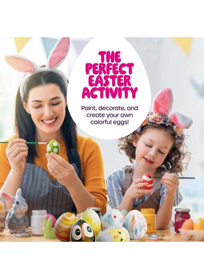 Dan&Darci Easter Egg Squishy Painting Kit - Arts & Crafts for Girls and Boys - Kids Art Activities - Craft Gift for Kid Ages 6 7 8 9 10 Year Old Girl Gifts - Decorate 6 Slow Rising Squishies with Paint - Image 3