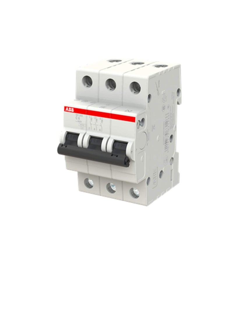 ABB - ABB Three pole Miniature Circuit Breaker 20A TP MCB 6KA TYPE C SH203-C20 2CDS213001R0204 - Image 1