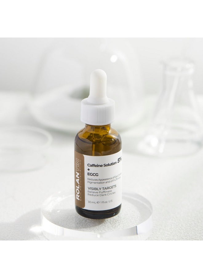 ROLANYIN - ROLANYIN Caffeine Solution 5% + EGCG Eye Serum for Puffiness Reduction Dark Circle Treatment Hydrating Firming and Soothing Anti Aging Nourishing Formula Skin Care - Image 1